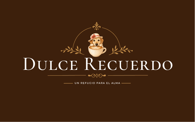 Logo de Dulce Recuerdo, repostería artesanal con pasteles, postres, coffee break, almuerzos y bocaditos.